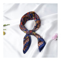 16MM Custom logo made silk scarf